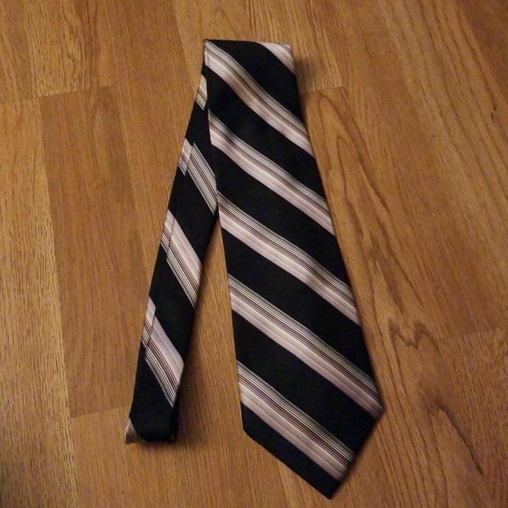 Men's Courage silk tie Navy blue